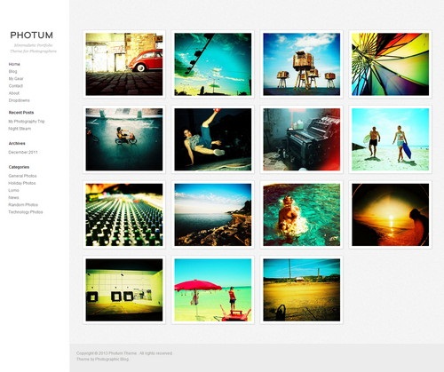 Photum Photography WordPress Theme