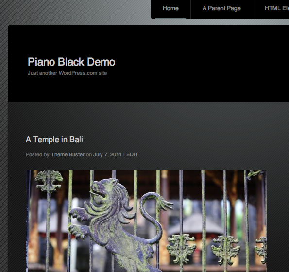 Piano Black Gaming WordPress Theme