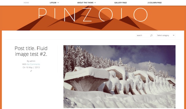 Pinzolo Minimalist WordPress Theme