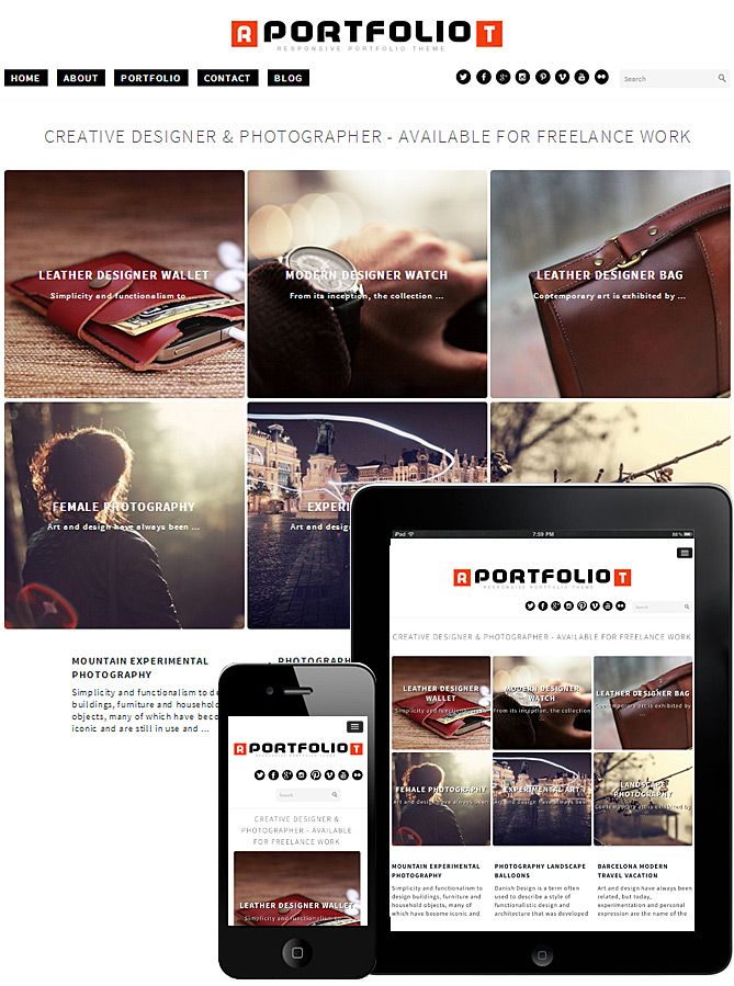 Portfolio Portfolio WordPress Theme