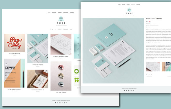 Pure Portfolio Portfolio WordPress Theme