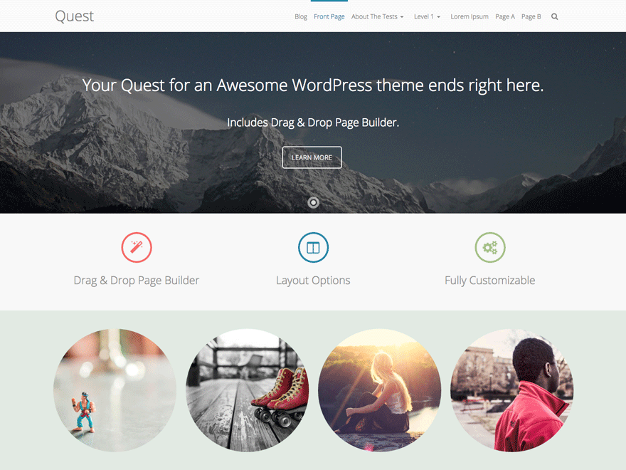 Quest Premium Drag and Drop WordPress Theme