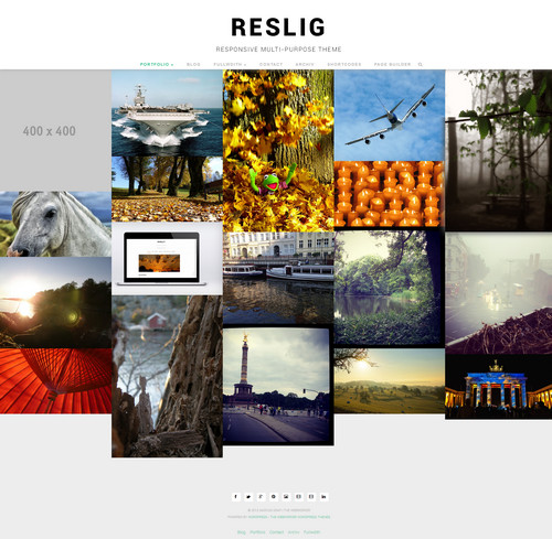 Reslig Photography WordPress Theme