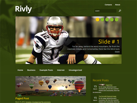 Rivly Premium Sports WordPress Theme