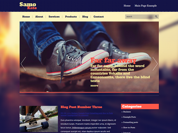 Samokate Premium Sports WordPress Theme