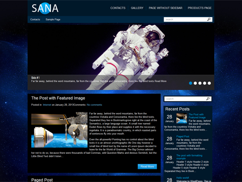 Sana Technology WordPress Theme