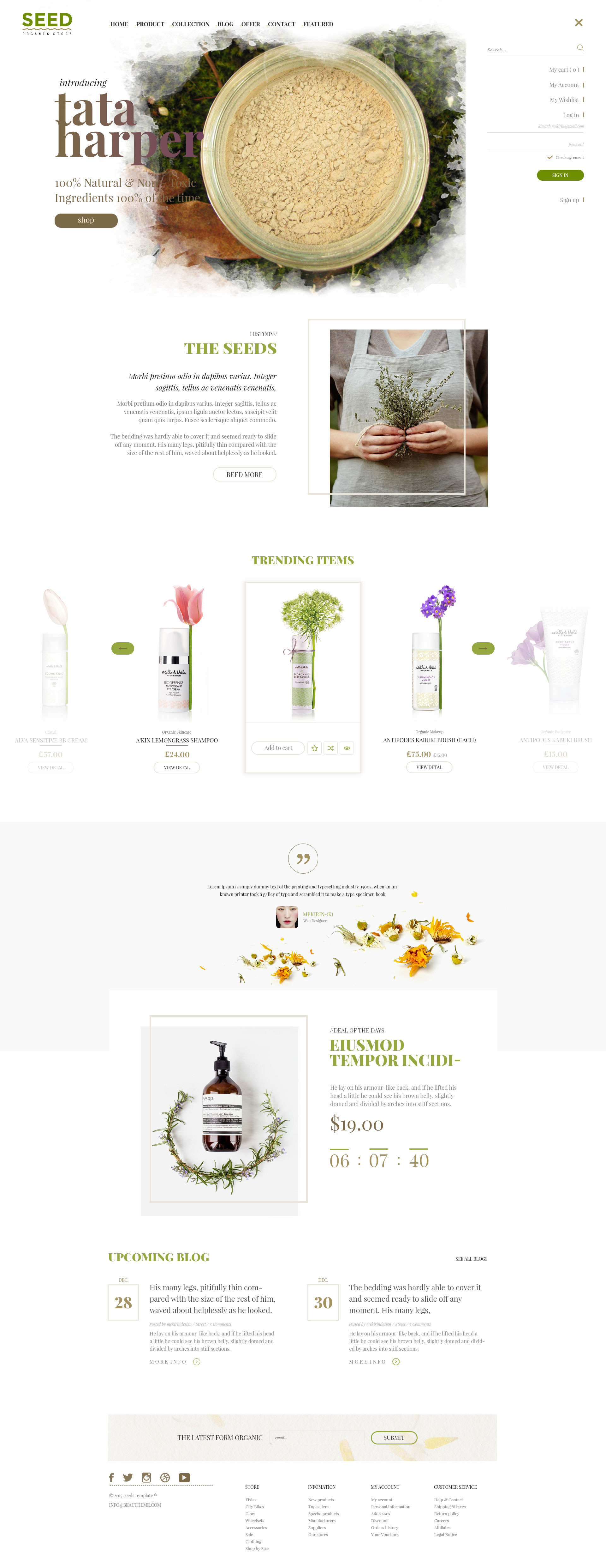 SEED Premium Farmin WordPress Theme