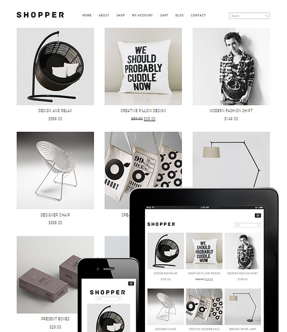 Shopper E-Commerce WordPress Theme