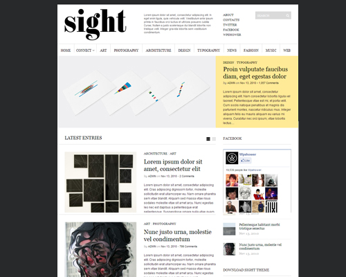 Sight Google AdSense WordPress Theme