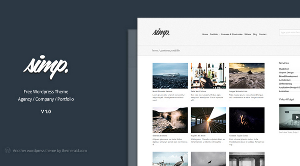 Simp Portfolio WordPress Theme