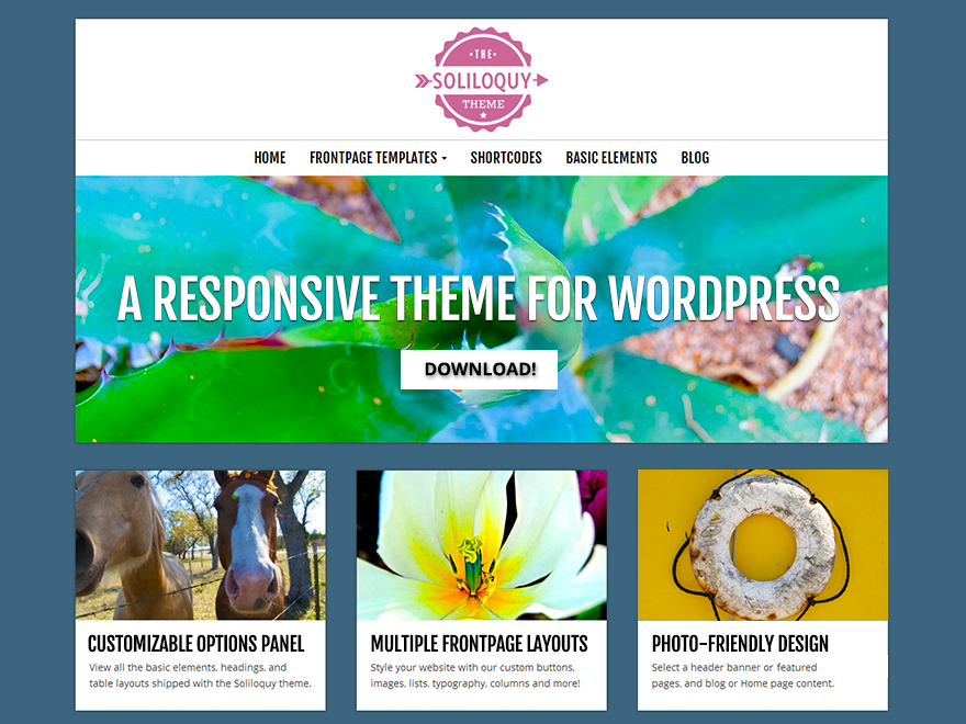 Soliloquy Premium WordPress Theme