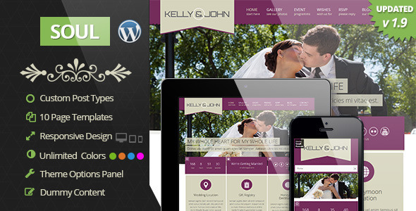 Soul Wedding WordPress Theme