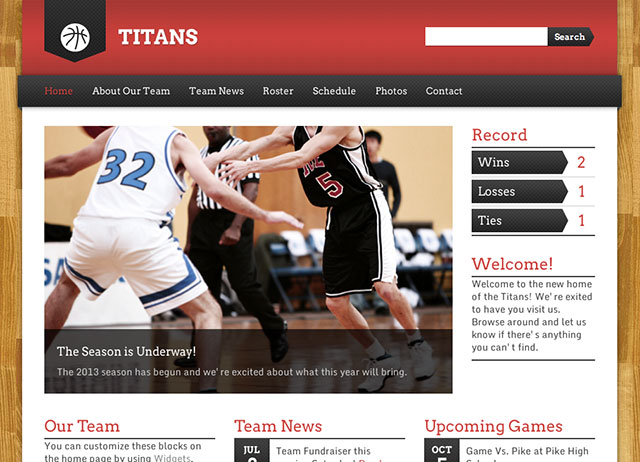 Sports Team Theme Premium Sports WordPress Theme