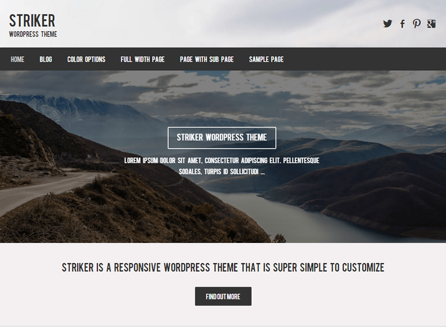 Striker Church WordPress Theme