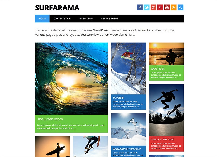 Surfarama Travel WordPress Theme