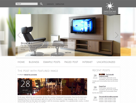 SweetHome interior Design WordPress Theme