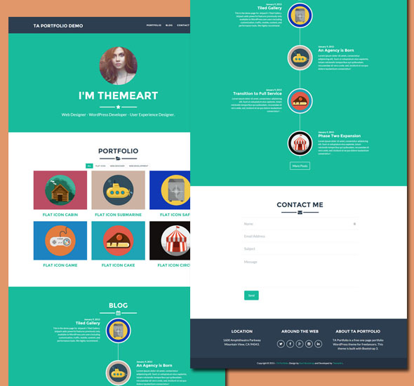 TA Portfolio Portfolio WordPress Theme