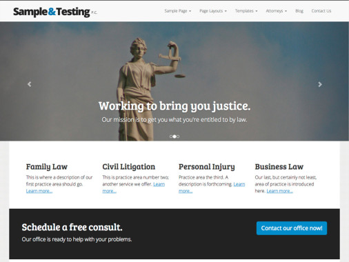 The Modern Law Firm Lawyer WordPress Theme