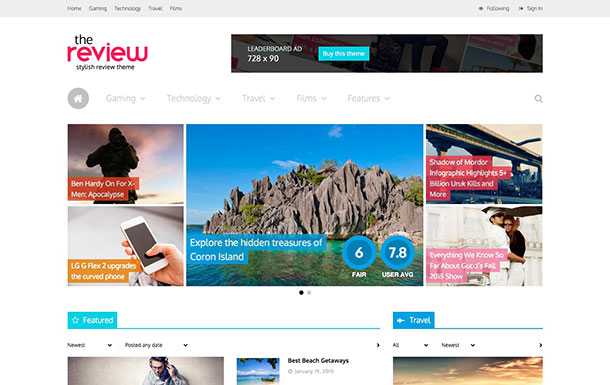 The Review Review WordPress Theme