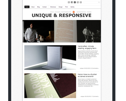 Unique Creative WordPress Theme