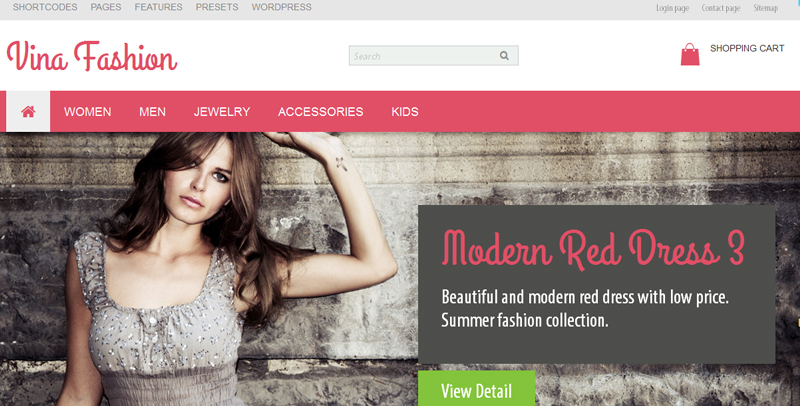 Vina Fashion Fashion WordPress Theme