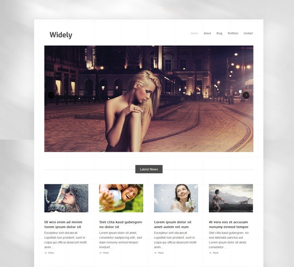 Widely Portfolio WordPress Theme