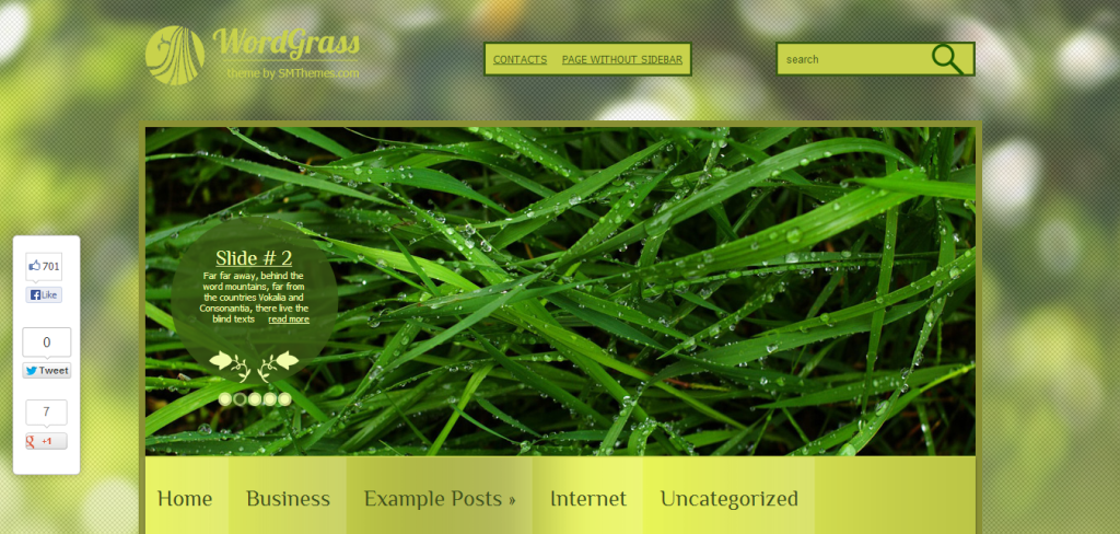 WordGrass Environment WordPress Theme