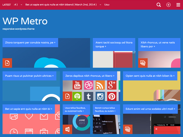 WP Metro Metro WordPress Theme