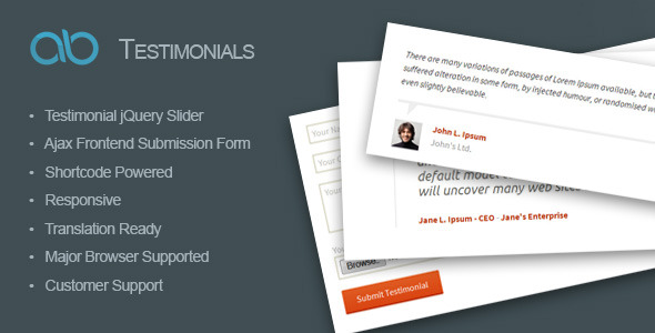 AB Testimonial WordPress Testimonial Plugins