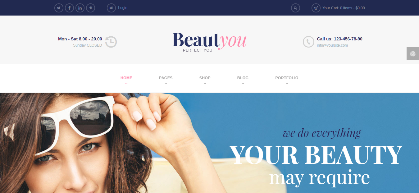 Beautyou Salon And Spa WordPress Theme