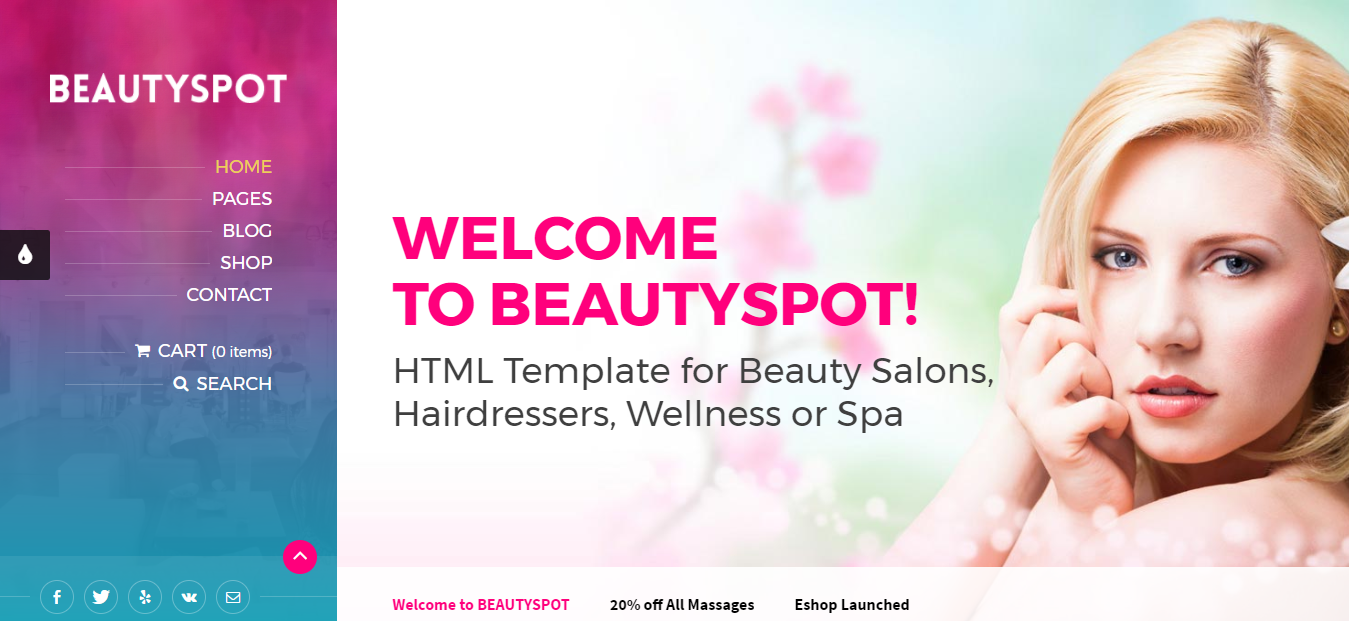 BeautySpot Salon And Spa WordPress Theme