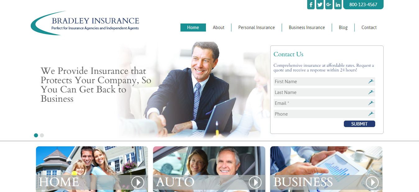 Bradley Free And Premium Finance WordPress Theme