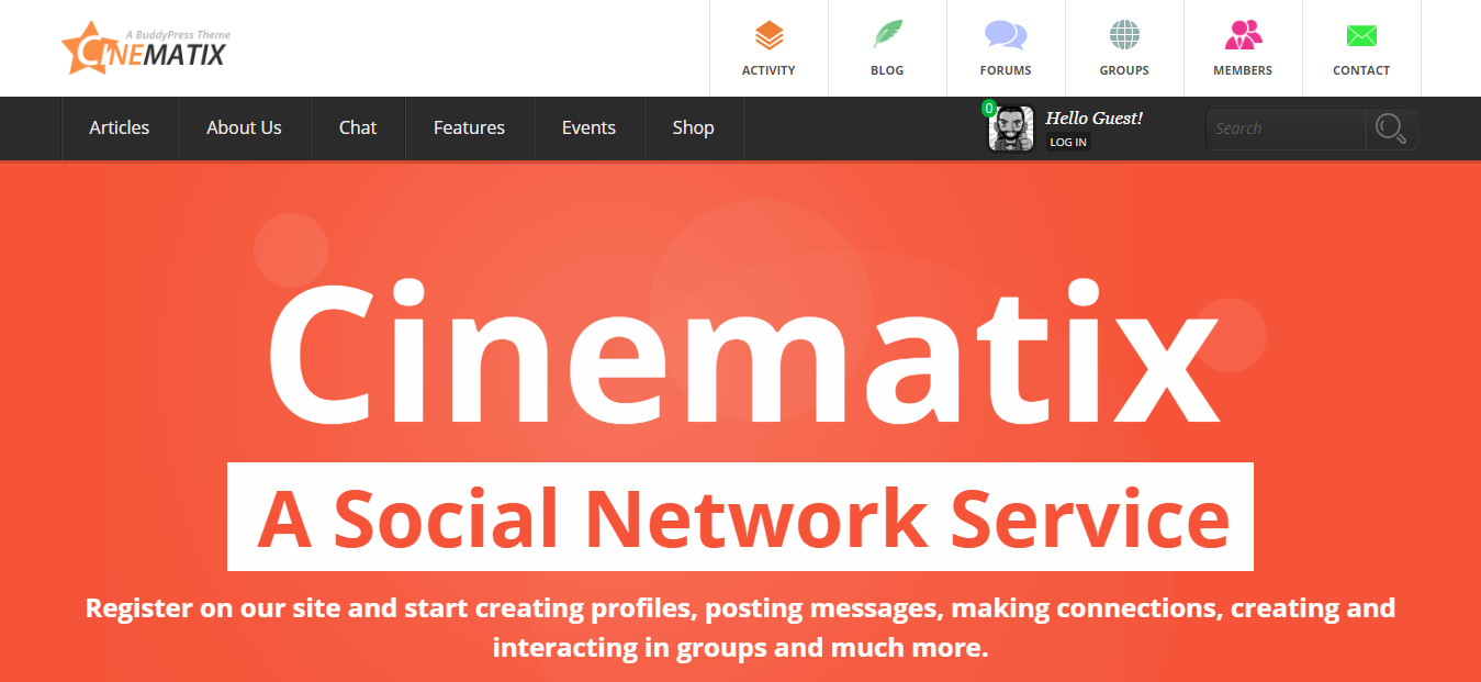 Cinematrix Free And Premium Dating WordPress Theme