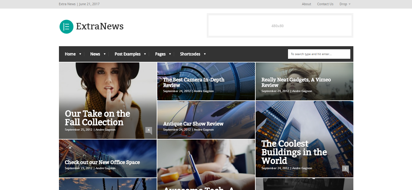 ExtraNews Free And Premium HTML5 WordPress Theme