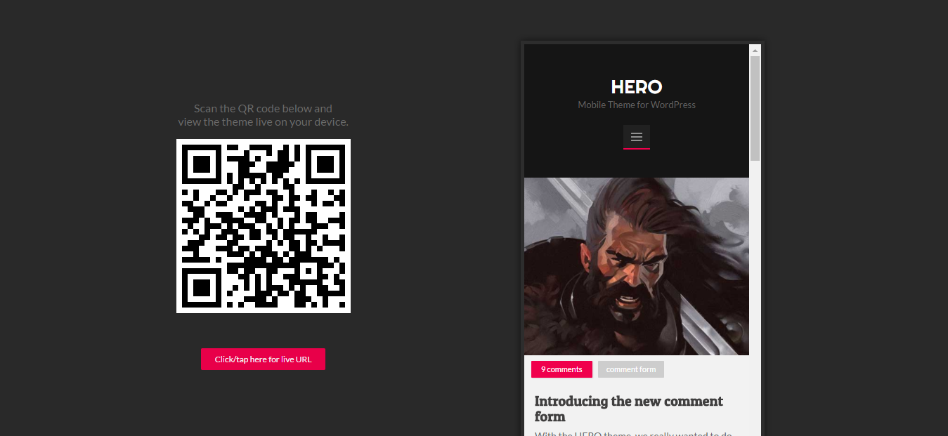 Hero Free And Premium Mobile WordPress Theme