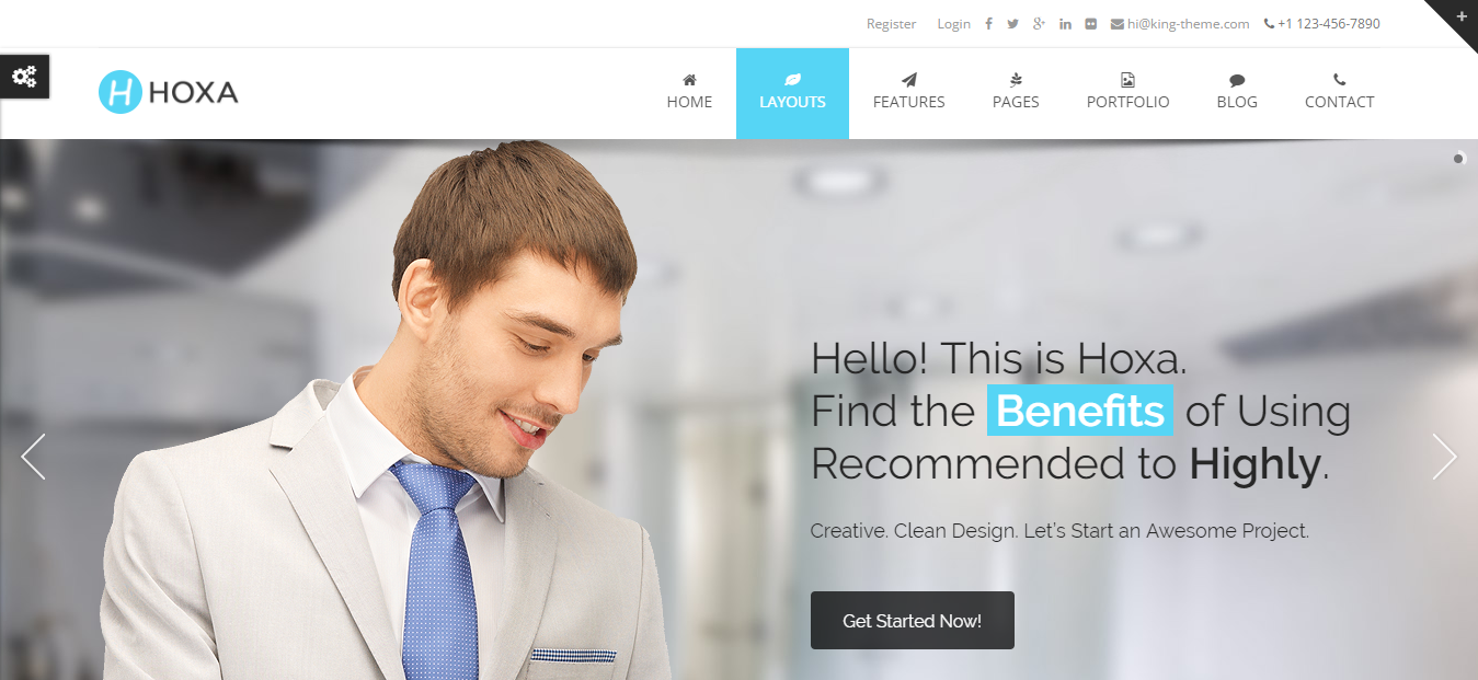 Hoxa Free And Premium Finance WordPress Theme