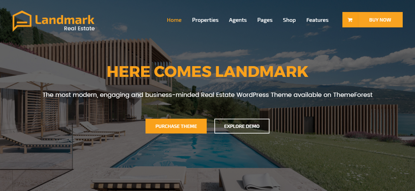 Landmark Real Estate WordPress Theme
