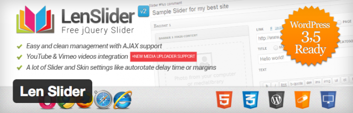 LenSlider Free And Premium WordPress Slider Plugins
