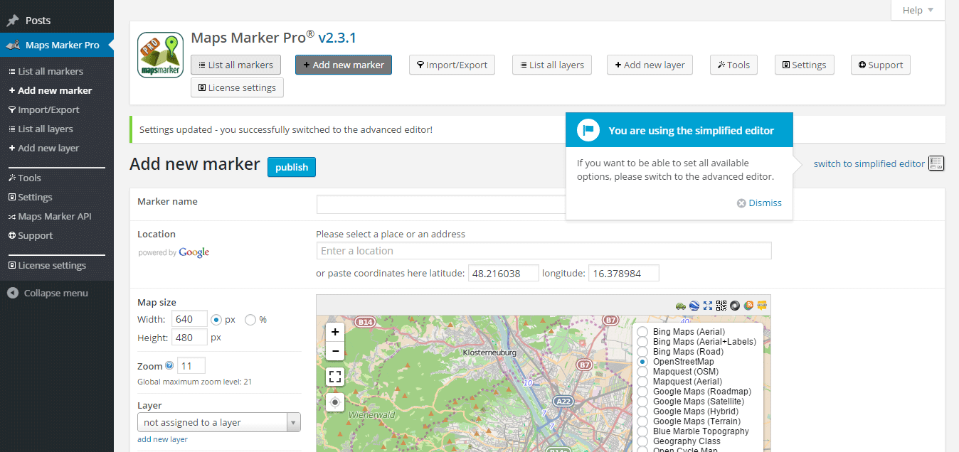 Maps Marker Pro WordPress Google Maps Plugins