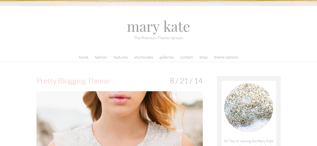 Mary Kate Free Feminine WordPress Theme