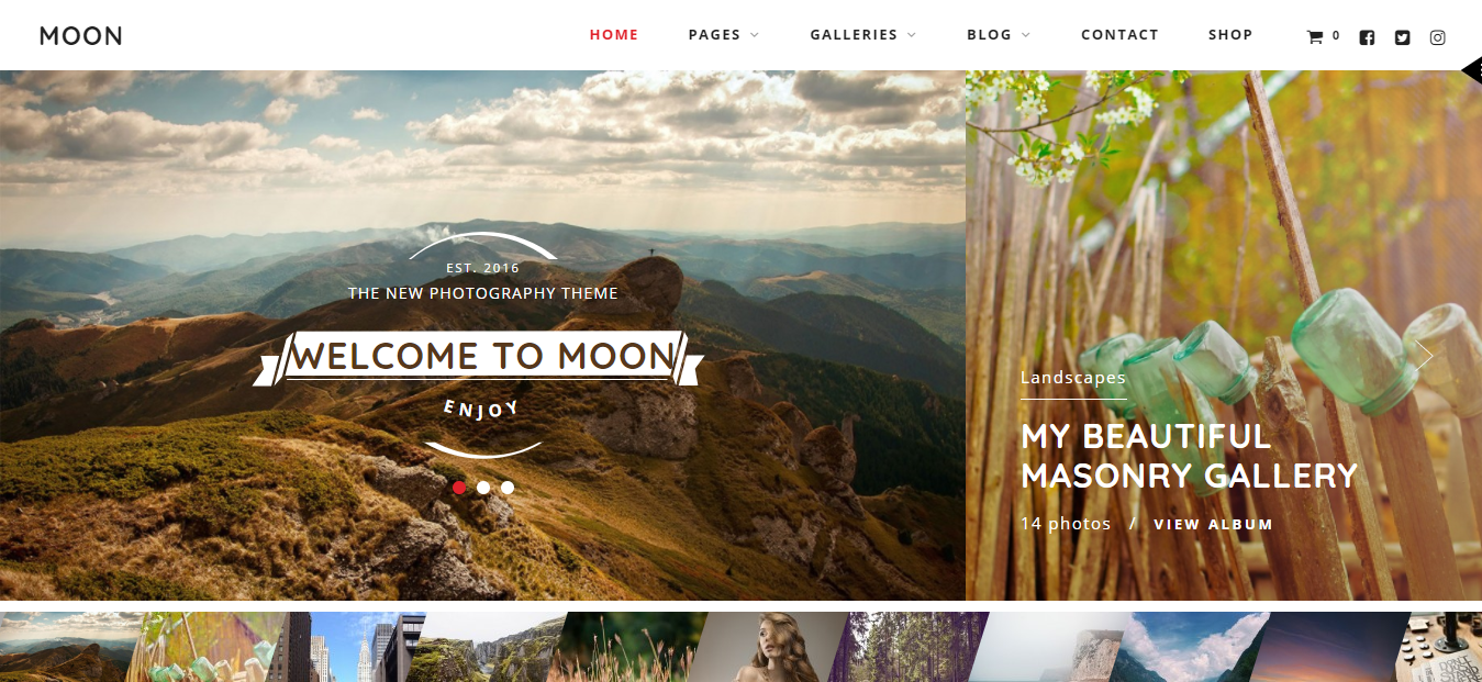 Moon Horizontal WordPress Theme