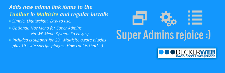 Multisite Toolbar Additions WordPress Multisite Plugins