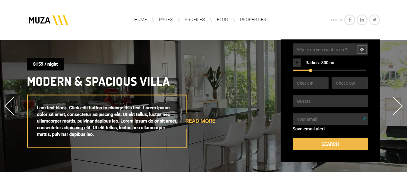 Muza Real Estate WordPress Theme