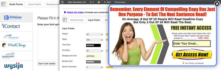 Optin Revolution: WordPress Popup WordPress Newsletter Plugins