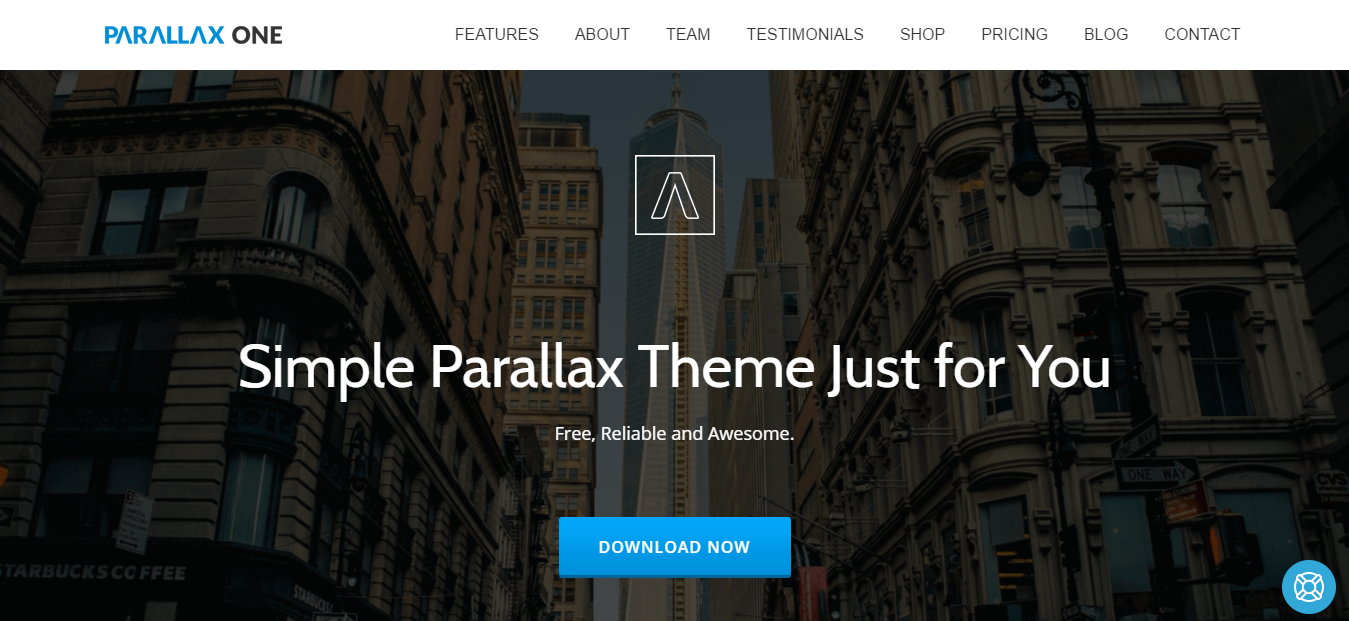Parallax One Best Marketing WordPress Themes