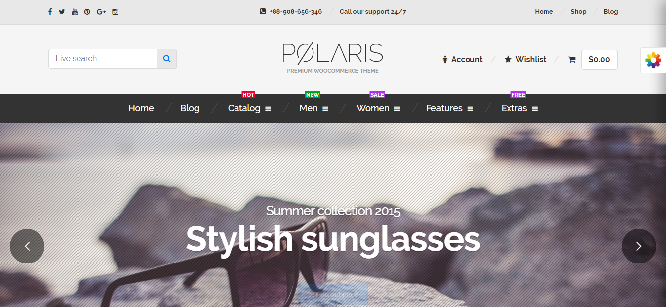 Polaris Free And Premium WooCommerce Theme