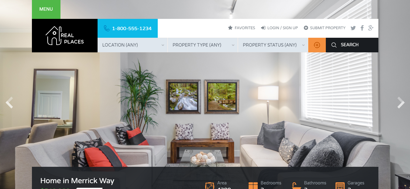 Real Places Real Estate WordPress Theme