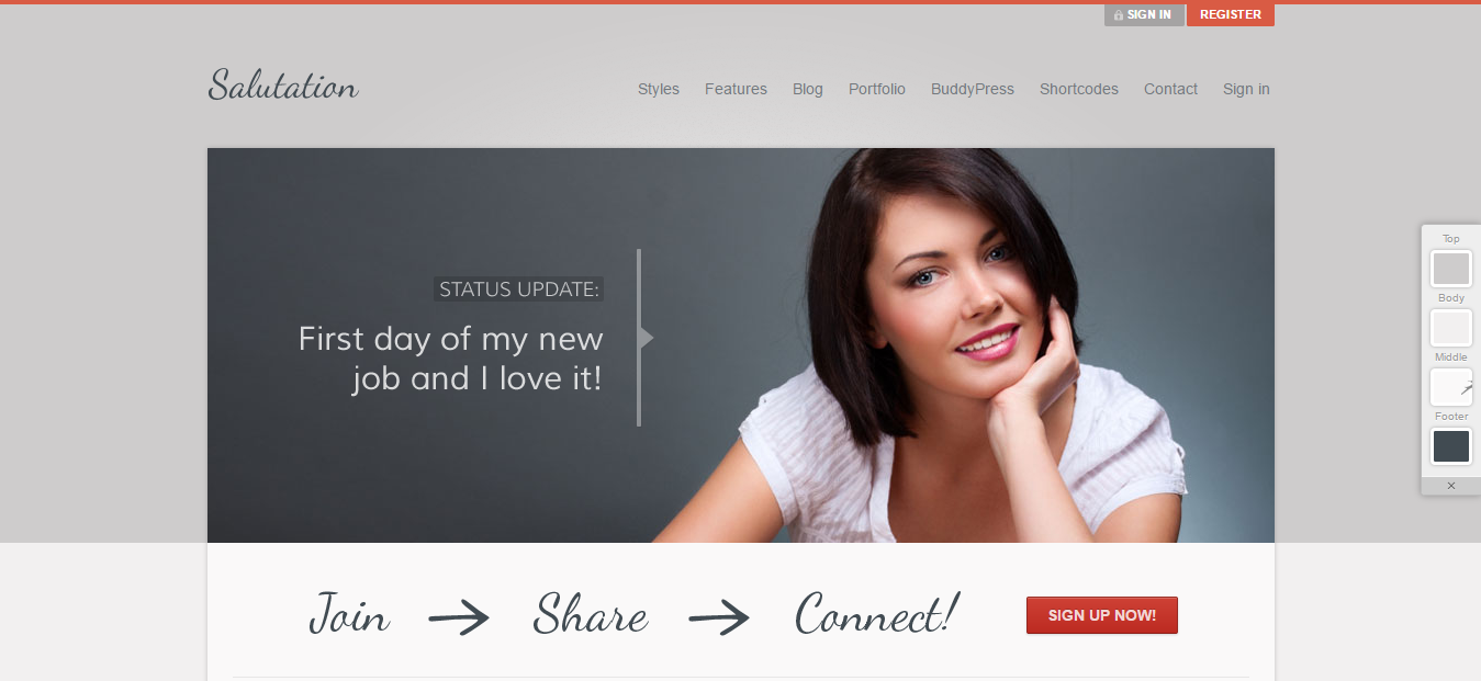 Salutation Free And Premium Dating WordPress Theme