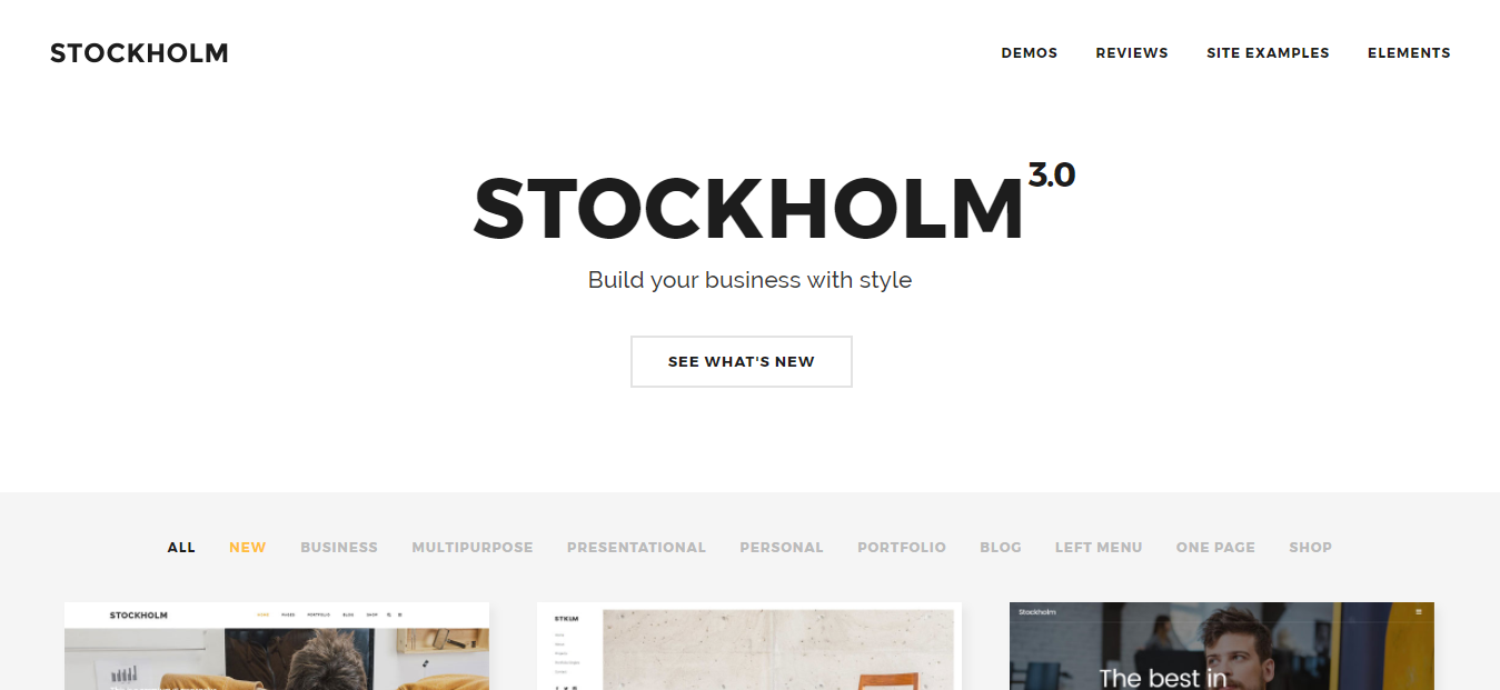 Stockholm Free And Premium Multipurpose WordPress Theme