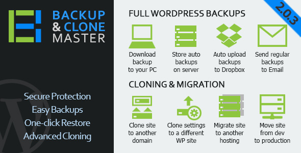 WordPress Backup & Clone Master WordPress Backup Plugins